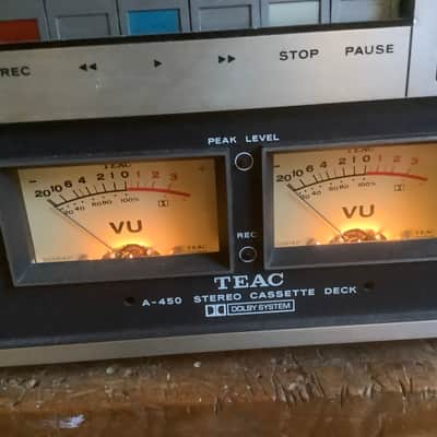 TEAC A-450 Stereo Cassette Deck 70’s vintage image 2