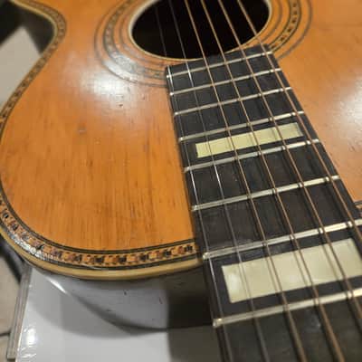 Parlor Guitar Flat top guitar Early 1900s - NATURAL image 21