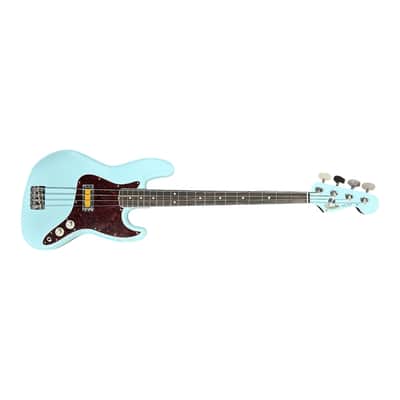 Fender "Gold Foil" Jazz, Sonic Blue w/ Ebony *IN STOCK* image 6