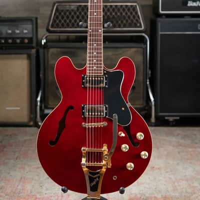 Epiphone Jorma Kaukonen Signature JA-Riviera, Cherry w/ Hardshell Case - Used image 3