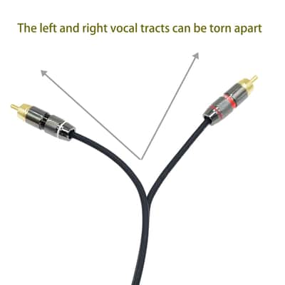 5ft XLR Male to 2 RCA Plug Y Splitter 1 XLR 3 Pin to Dual RCA Stereo Audio Cable Phono Duplicator Lead Adapter Connector Sound Card eq Microphone Cord 2 x Unbalanced(1 Pack) image 2