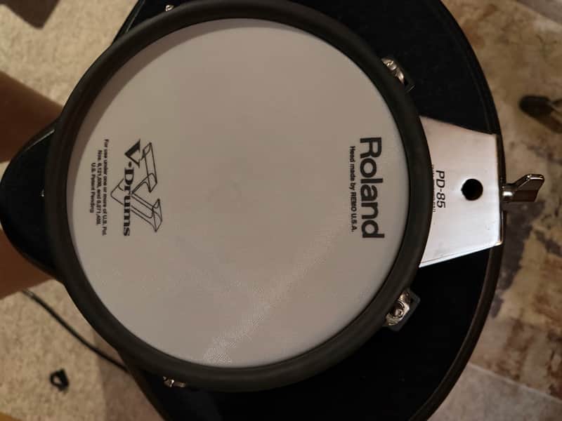 Two Pack Roland PD-85BK V-Pad 8" Dual Trigger Mesh Drum Pad 2010s - Black image 1