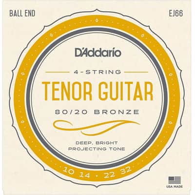 D'Addario EJ66 80/20 Bronze Tenor Guitar Strings (10-32)