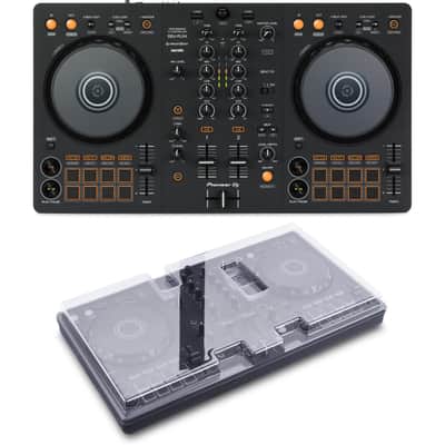 Pioneer DJ DDJ-FLX4 2-deck Rekordbox and Serato DJ Controller with Decksaver - Graphite image 1