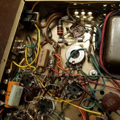 Voice of Music 30 Watt Stereo EL84 tube amp hifi V-M VM 1428 1963 - brown and gold image 16
