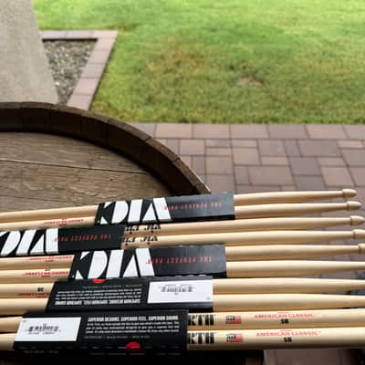 Vic Firth 5B American Classics Wood Tip Drum Sticks Bundle (5 Pairs) image 5