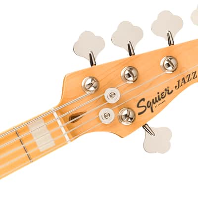 Squier Classic Vibe Active '70s Jazz Bass V, Maple Fingerboard, Parchment Pickguard, Ocean Turquoise image 4