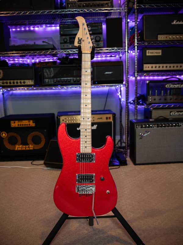 DC Custom Guitars SS/RR "Jack Butler" 2023 - Red metal flake sparkle image 1