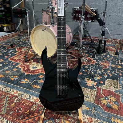 Ibanez GRG7221QA-TKS Gio with Purpleheart Fretboard - Transparent Black Sunburst image 1