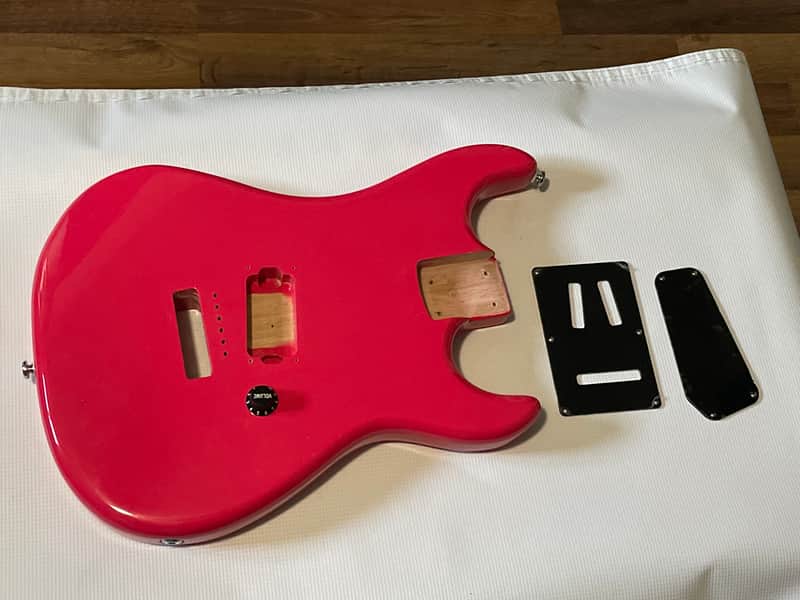 2021 Indonesia Kramer Baretta Special Ruby Red Mahogany Guitar Body 6 Post Tremolo image 1