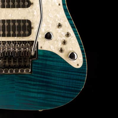 Pre Owned 1991 Tom Anderson Drop Top HSS Flametop Translucent Blue With Case image 9