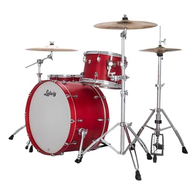 Ludwig NeuSonic Satin Diablo Red Painted Pro Beat Drums 14x24_16x16_9x13 3pc Shell Pack | NEW Authorized Dealer image 2