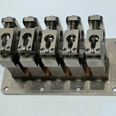 2TEK 5 Sting Bass Bridge - Unpolished Stainless Steel imagen 3