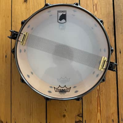 Mapex BPML4500LNTB Black Panther Black Widow 14x5" Maple Snare Drum - Transparent Black + Tiger Bag & Evans Dampeners image 5