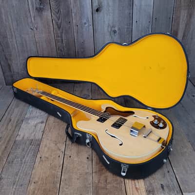 Mosrite Celebrity Hollowbody 4 String Bass 1968 - Natural Blonde image 18