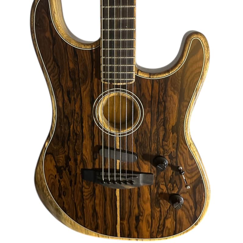 Fender Stratocaster American Acoustasonic - Limited Edition - Exotic Wood Ziricote + OHSC