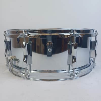 Premier 5x14"Snare Drum Chrome Steel Model#1005 8Lug England Vintage70 NEW Heads image 3