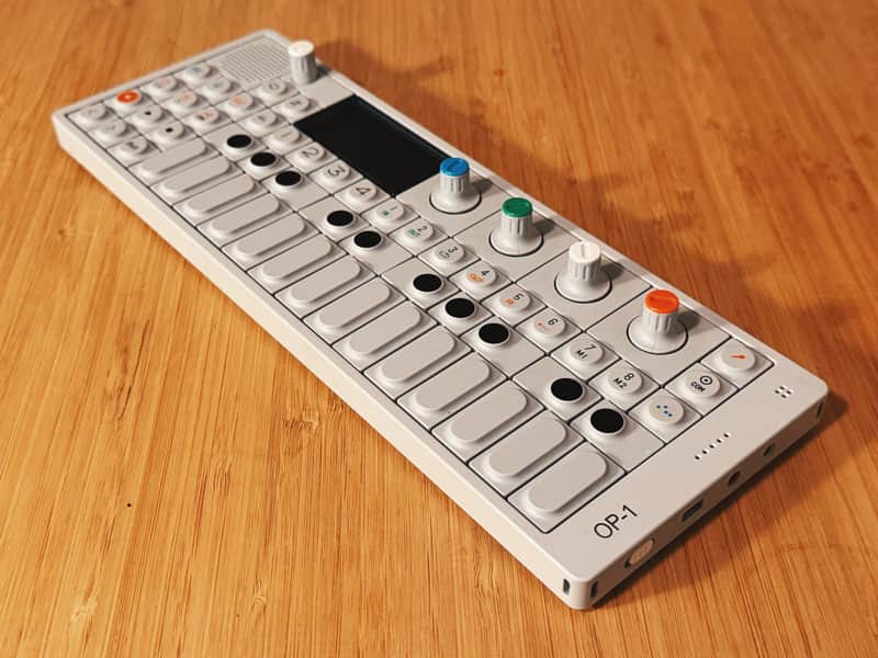 Teenage Engineering OP-1 Portable Synthesizer — Mint — Original Box, Decksaver & 3DWaves Stand
