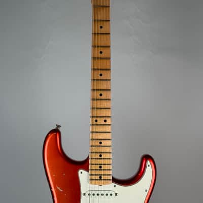 2019 Fender Custom Shop ‘68 Relic Stratocaster Faded Candy Apple Red image 4