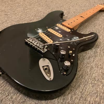 Marlin by hohner Stratocaster  Vintage Black electric guitar image 1