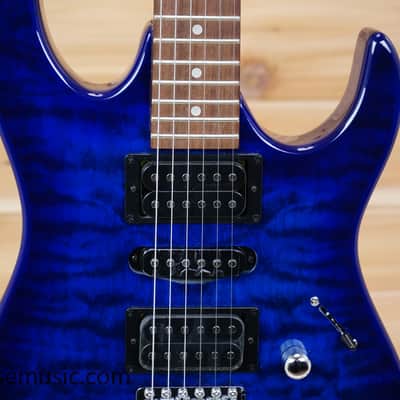 Ibanez GRX70QA-TBB Gio - Transparent Blue Burst image 3