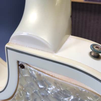 Gibson Les Paul Rare Custom Shop Original One Off Design "Glitter Girls" 1989 Pearl White image 18