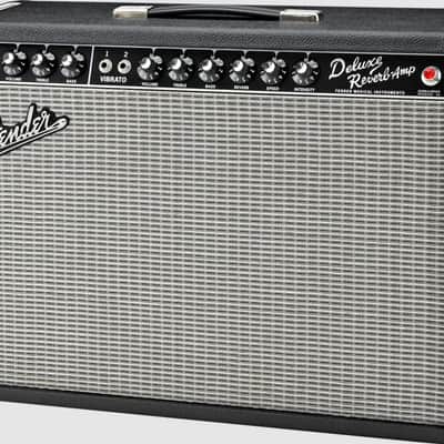 New Fender '65 Deluxe Reverb Reissue 22-Watt 1x12" Guitar Combo Amp w/ Cover and Footswitch image 3