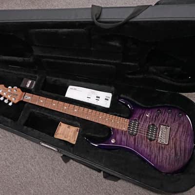 Ernie Ball Music Man JP15 Electric Guitar Purple Nebula Flame Finish - W/Setup & Case image 9