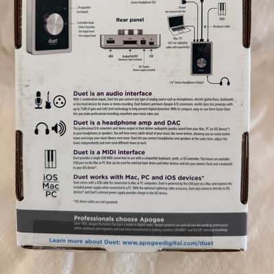 Apogee Duet 2 USB Audio Interface 2011 - 2012 - Black image 13