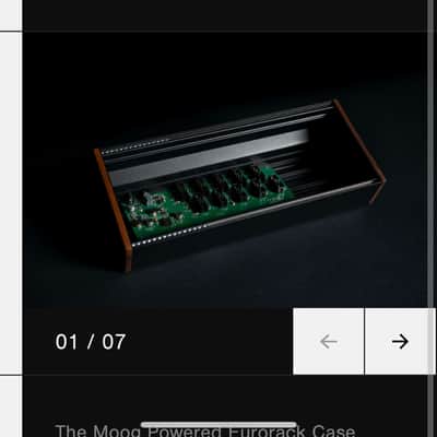 Moog Music Modular Eurorack 60HP case / chassis / skiff with power supply! image 14
