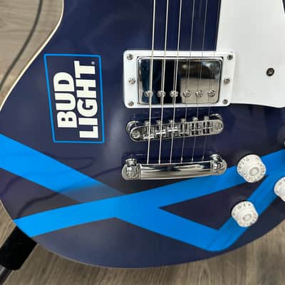 Bud Light Les Paul style 2010s - Blue on blue image 2