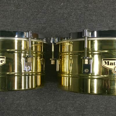 Latin Percussion M257-BNG Matador Series 14" / 15" Steel Timbales w/Stand