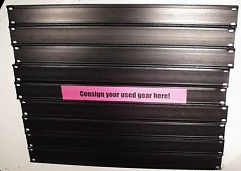 34 Rack Space Sign Holders PLASTIC - BLACK image 1