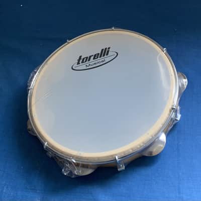 10" Torelli Brazilian Handmade  Pandeiro Tambourine Nylon Head Inject Plastic Yellow Body image 3