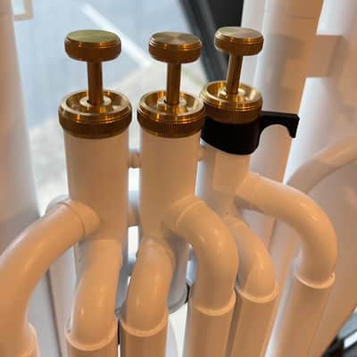 Coolwind CTU-180 ABS plastic Tuba, light weight, BBb, 3 piston valves, with bag, mouthpiece image 2