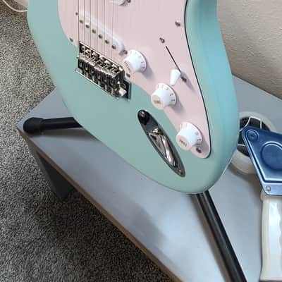 TEASE Stratocaster & Hardshell Case ST-1 2020s - Teal image 4