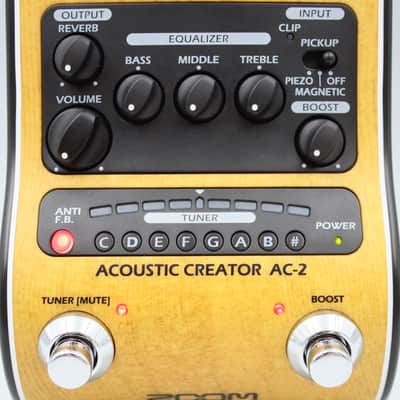 Zoom AC-2 Acoustic Creator With Original Box Power Supply Guitar Effect Pedal image 3