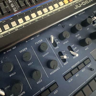 Roland JU-06A Boutique Series Synthesizer Module 2019 - Present - Black image 2