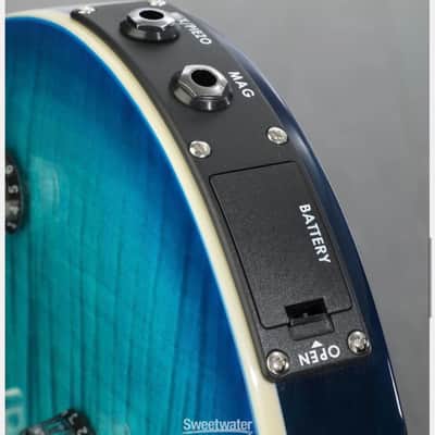 PRS SE Custom 24 Semi-Hollow Piezo 2025 - Lake Blue image 7