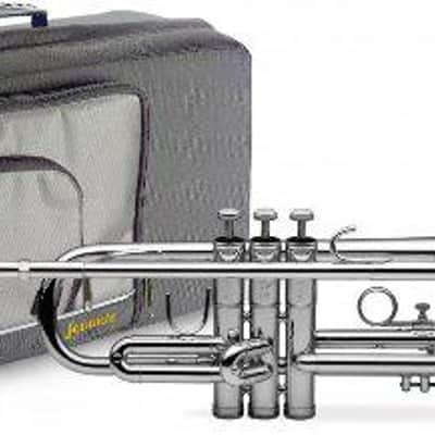 Levante LV-TR4201 ML-Bore, Brass Body Material Bb Trumpet w/Soft Case & Mouthpiece 7C Silver Plated image 2