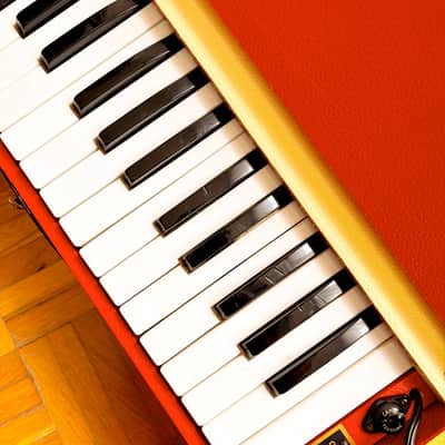 Rare Busilacchio Red Chord/Reed Organ (Italy, 1960s) – vintage cased electric organ and harmonium! image 9