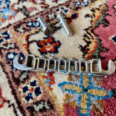 1960's Chrome Gibson Wraparound Bridge Les Paul Junior SG TPBR 8513 12809 Lightning Bar image 6