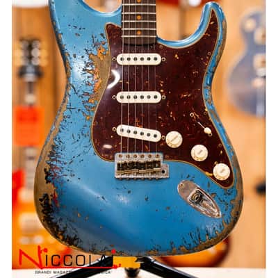 Fender Custom Limited Edition Roasted '60s Stratocaster Super Heavy Relic Aged Lake Placid Blue 3 Color Sunburst image 1