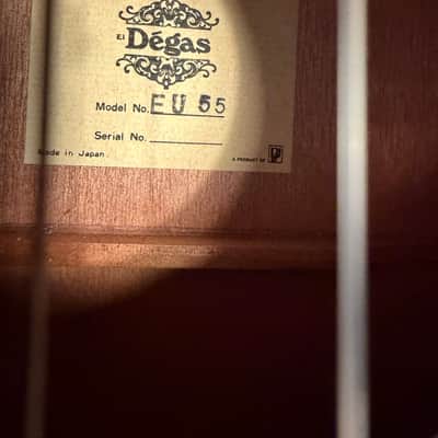 Vintage El Degas EU 55 Baritone Ukulele MIJ Japan Lawsuit Era Mahogany Near Mint image 5