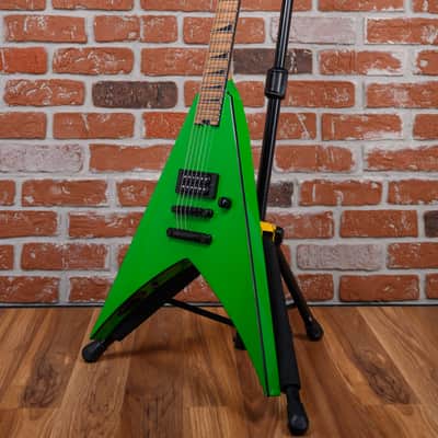 Jackson USA Custom Shop One Off King V Slab Top Kawasabi Green Nitro Studio Relic with Rear Black Pin Stripes 2025 w/OHSC image 5