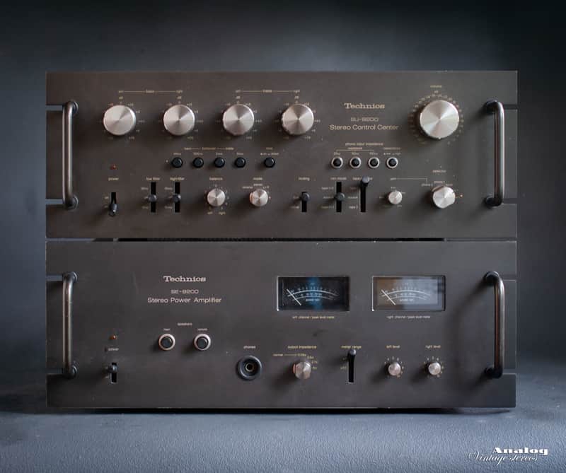Technics Power amplifier SU 9200 Control amplifier SE 9200 SU 9200 SE 9200 1975