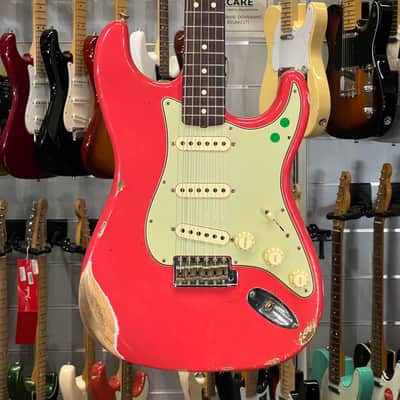 Fender Custom Shop Ltd Limited 63 Stratocaster Heavy Relic Fiesta Red image 1