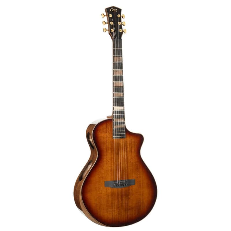 CORT MODERNBURST Masterpiece Series Dual Side Soundhole Acoustic/Electric Guitar image 1