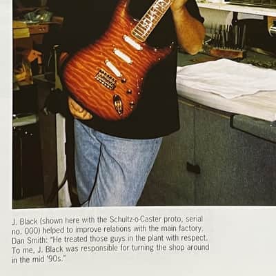 Fender "SCHULTZ-0-CASTER" Master Built Prototype 1992 the famous Strat gifted to Bill Schultz @ NAMM image 12