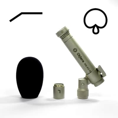 Oktava MK-012-01 movie set, hypercardioid capsule, low cut filter, Windscreen (silver) image 1